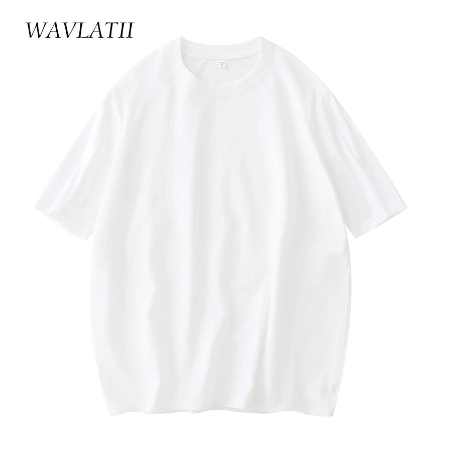 Women New Cotton T Shirts Female Soft White Black Tees Lady plus Size Basic Tops for Summer WT2102