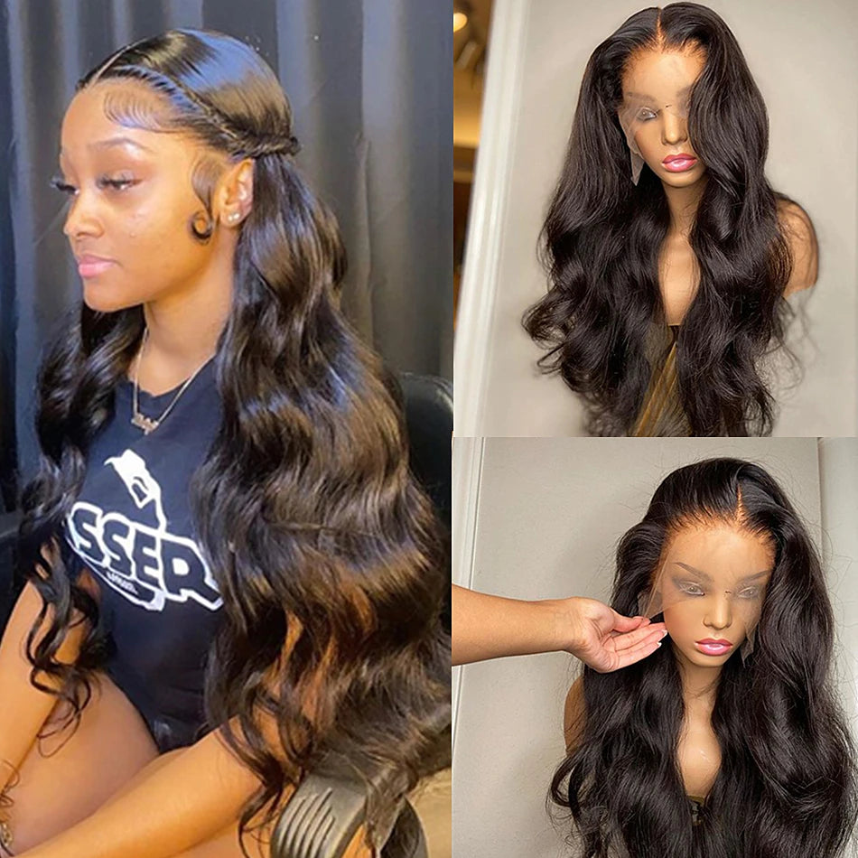 360 Full Lace Body Wave Lace Front Wigs for Women Guleless Human Hair Wowear 30 32 34 Inch 13X4 13X6 Loose Deep Wave Frontal Wig